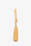 By Far Beige Croc Embossed Mini Rachel Shoulder Bag