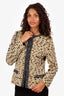 M Missoni Yellow/Black/White Tweed Jacket Size 8