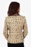M Missoni Yellow/Black/White Tweed Jacket Size 8