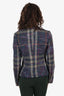 Burberry Multicolour Tweed Zip-up Jacket Size 8