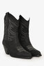 Raye Black Suede Printed Western Ankle Boots Size 6.5
