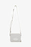 Christian Dior  X Air Jordan 2020 Grey Grained Calfskin Wings Crossbody Mens