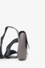 Christian Dior 2019 Grey Grained Calfskin Saddle Bag Mens