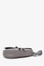 Christian Dior 2019 Grey Grained Calfskin Saddle Bag Mens