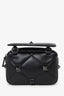 Valentino Black Nappa Monochrome Roman Stud Crossbody Bag Mens