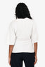 Isabel Marant White Cotton Cinched T-Shirt Size 38