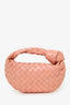 Bottega Veneta Pink Intrecciato Leather Mini Jodie Bag