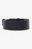 Louis Vuitton Black Leather Integrated V Locking Belt 90/36