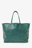 Goyard 2019 Green Goyardine St Louis PM Tote Bag With Pouch