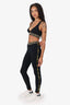 Versace Black/Yellow Bralette Medusa Logo Top + Leggings Size 2