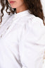 Chloe White Cotton Puff Shoulder Button Down Size 38