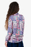 MSGM Pink Multicolour Printed Silk Button Down Blouse Size 42