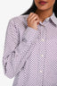 Etro White/Purple Printed Button Down Shirt Size 46