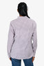 Etro White/Purple Printed Button Down Shirt Size 46
