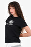 Balenciaga Black Cotton Logo T-Shirt Size S