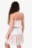 D&G Cream Floral Strapless Mini Dress Size 36