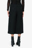 Valentino Black Capri Wide Leg Pants Size 4