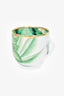 Hermès Green/Orange Passifolia Porcelain Coffee Cup and Saucer Set of 2