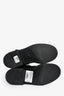 Roger Vivier Black Leather Crystal Embellished Buckle Biker Boots Size 37