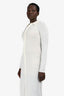 Guest in Residence White Cotton Sill Collared Button-Up Midi Shirt Dress Size M