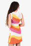 Marni Pink/Orange Cotton Striped Knit Mini Dress Size 38