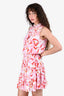Poupette St. Barth Pink Floral Mini Dress Size S