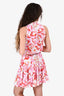 Poupette St. Barth Pink Floral Mini Dress Size S
