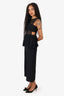 Self-Portrait Black Lace Sleeveless Peplum Jumpsuit Size 0