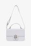 Alexander McQueen Grey Leather Shoulder Bag