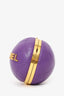 Pre-Loved Chanel™ 2022 Purple Paris-Le19M Coco Sphere Minaudiere Bag