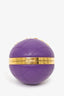Pre-Loved Chanel™ 2022 Purple Paris-Le19M Coco Sphere Minaudiere Bag