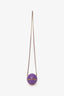 Pre-Loved Chanel™ 2022 Purple Paris-Le19M Coco Sphere Minaudiere Bag