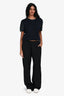 Erya Costa Black Linen Wide Leg Pants Size 2