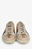 Burberry Brown Novacheck Nude Leather Low Tops Sneakers Size 41