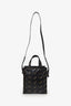 Balenciaga Black Leather/Gold Logo 'Bazar' XS Shopper Tote With Strap