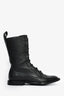 Inch2 Black Leather Brogue Ankle Boots Size 38