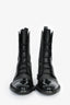Inch2 Black Leather Brogue Ankle Boots Size 38