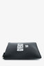 Givenchy 2017 Black Leather Logo Zip Pouch