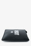 Givenchy 2017 Black Leather Logo Zip Pouch