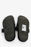 Hermès Black Leather Shearling Chypre Sandals Size 35