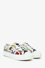 Christian Dior White Zodiac Pixel Walk'N'Dior Sneakers Size 38