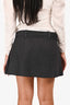 Maje Grey Denim Layer Detailed Mini Skort Size 40