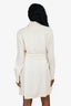 Fendi Cream Silk Button Detail Shirt Dress Size 40