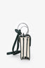 Danse Lente White/Green Leather Shoulder Bag