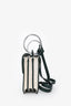 Danse Lente White/Green Leather Shoulder Bag