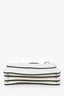 Danse Lente White/Green Leather Shoulder Bag