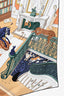 Hermès Camel Multicolour 'Mystère' Silk Scarf 90