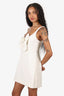 Sandy Liang SSENSE Exclusive Off-White Arden Minidress Size 8