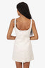 Sandy Liang SSENSE Exclusive Off-White Arden Minidress Size 8