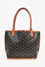 Goyard Black/Brown Goyardine Coated Canvas Anjou Mini Tote Bag with Pouch
